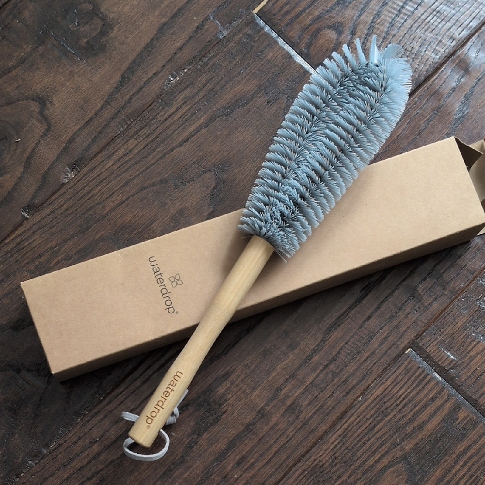 WATERDROP I NWT Bamboo Water Bottle Cleaning Brush